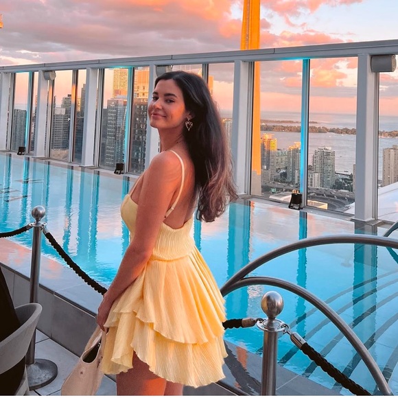 FABULOUS OW CRUSH DRESS IN YELLOW - Picture 4 of 6